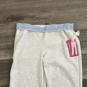 NWT Gray Fold over waistband sweatpants